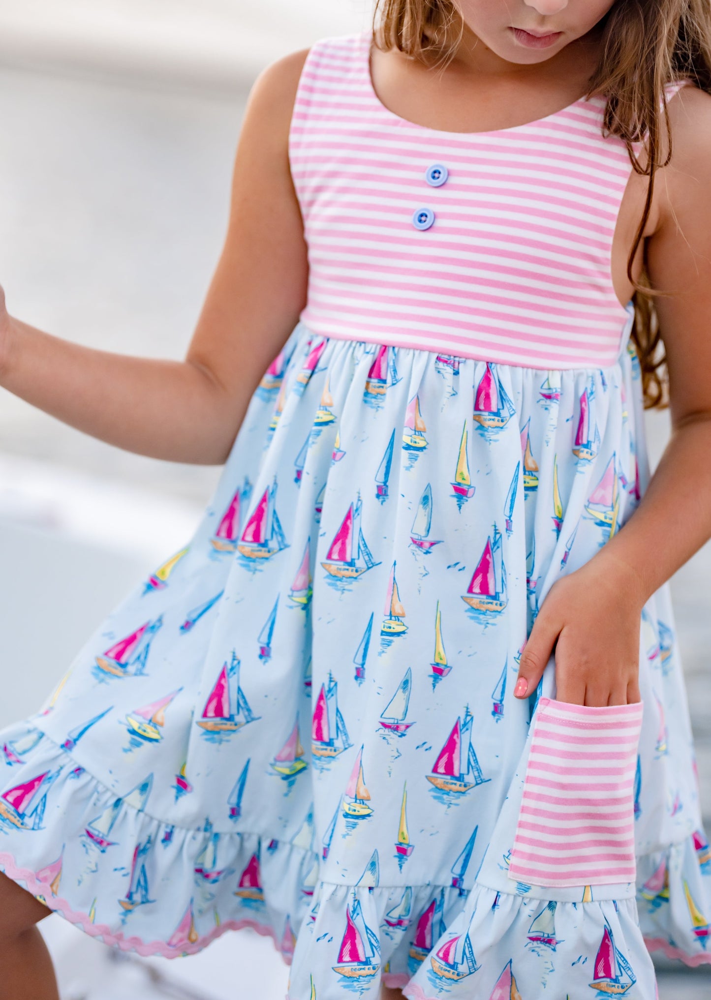 Sail Away Elsie Dress - Love Millie Clothing